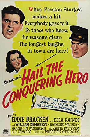 Hail the Conquering Hero (1944) starring Eddie Bracken on DVD on DVD